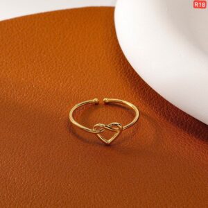Rope Love Gold Ring R18
Free Size(Adjustable)