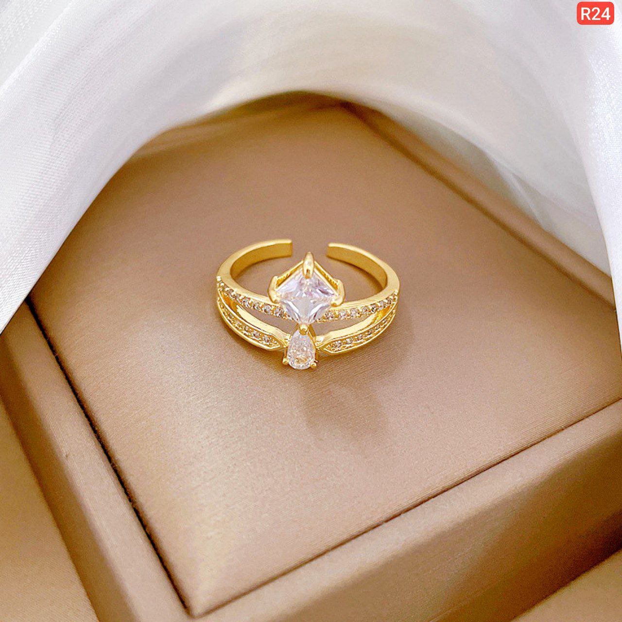 Double Layer Water Drop Ring
(Adjustable) - Image 3