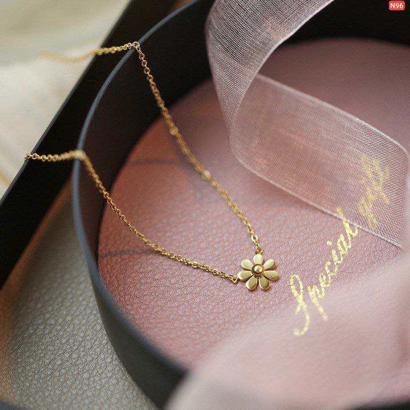 1 Simple Flower stainless Steel Necklace - Image 3