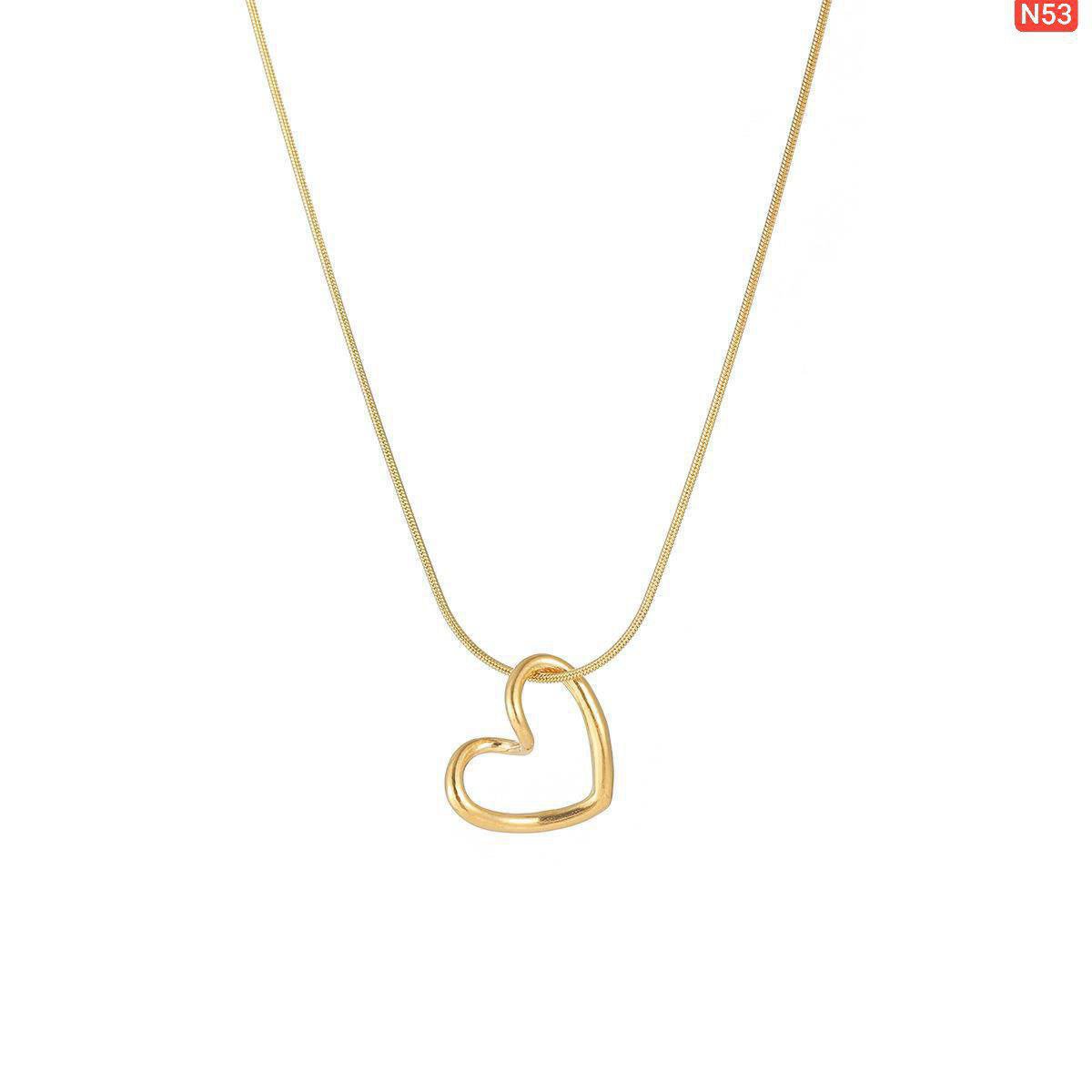 Single Love 22K Gold Polish Necklace - Image 3