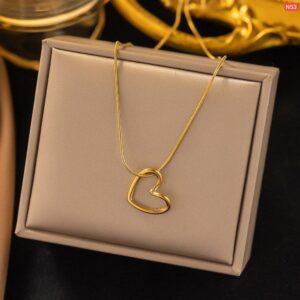 Single Love 22K Gold Polish Necklace