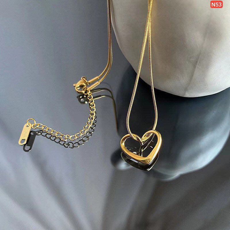 Single Love 22K Gold Polish Necklace - Image 2