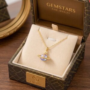 Colourful Saturn Necklace High Quality