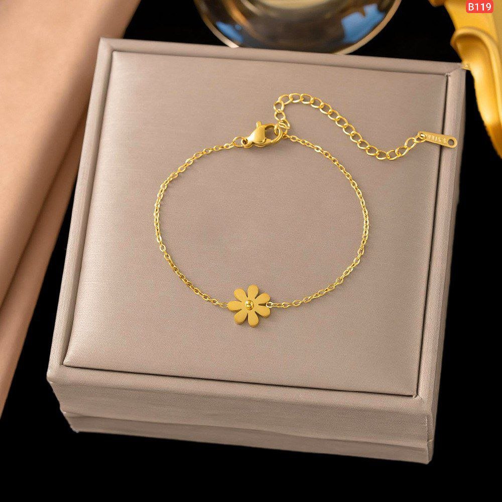 1 Simple Flower stainless Steel Bracelet