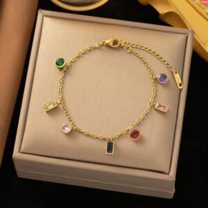 High Quality Multi Colour Stone Bracelet 