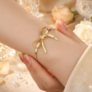 Rope Style Bownot Stainless Steel Bracelet