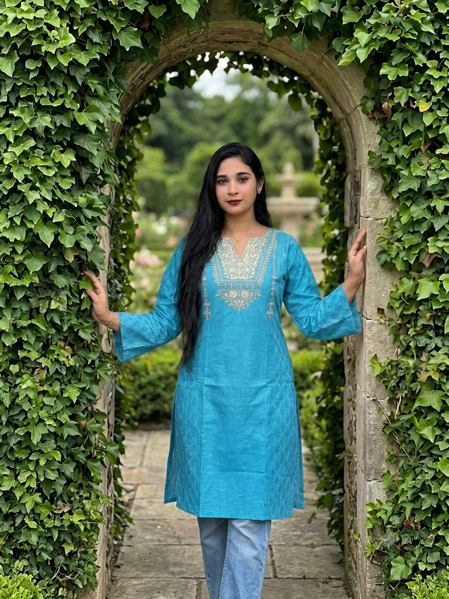 Aarong Cotton Classic Kurti - Image 2